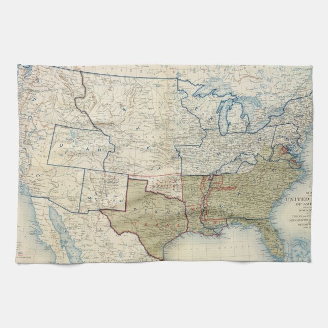 USA Juni 1861 Kökshandduk (Horisontell)