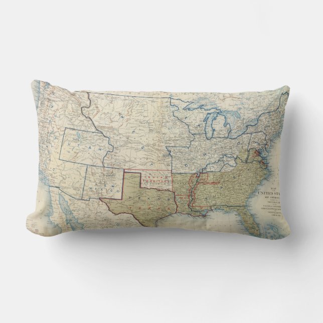 USA Juni 1861 Lumbarkudde (Framsida)