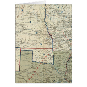 USA juni 1862 Hälsningskort
