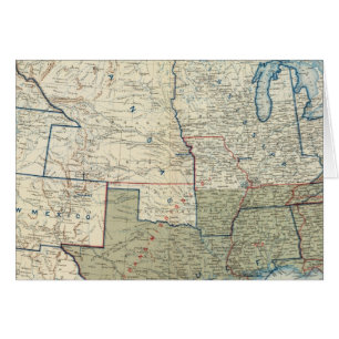 USA juni 1862 Hälsningskort