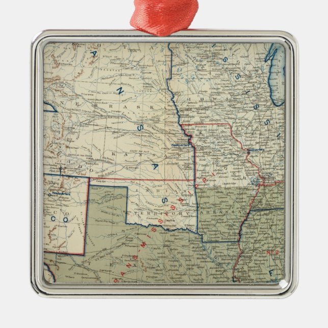 USA Juni 1862 Julgransprydnad Metall (Framsidan)