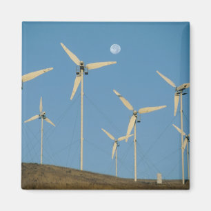 USA, Kalifornien, Altamont Pass, vindgeneratorer. Magnet