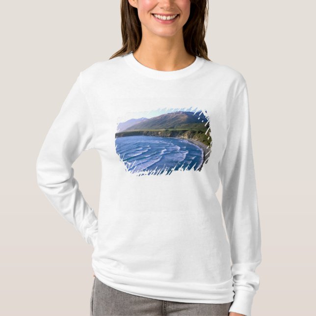 USA, Kalifornien, Big Sur, Bay längs Highway 1. T Shirt (Framsida)