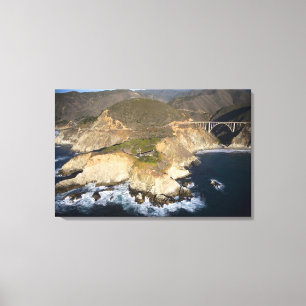 USA. Kalifornien. Big Sur. Bixby Bridge Canvastryck