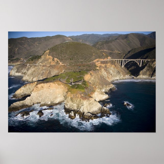 USA. Kalifornien. Big Sur. Bixby Bridge Poster (Framsidan)
