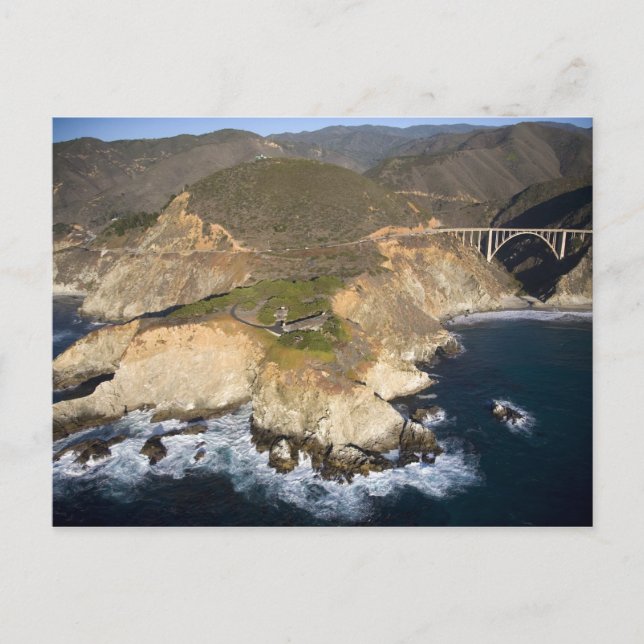 USA. Kalifornien. Big Sur. Bixby Bridge Vykort (Framsida)