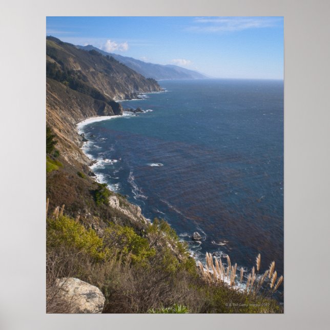 USA, Kalifornien, Big Sur, Ruged kusten Poster (Framsidan)