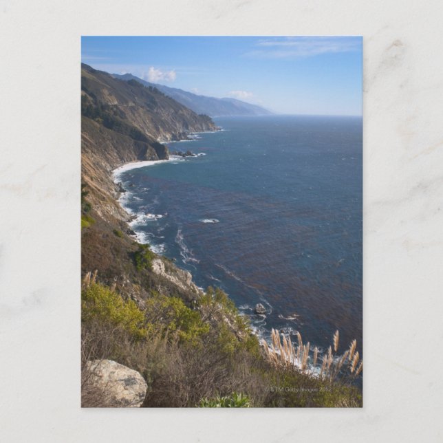 USA, Kalifornien, Big Sur, Ruged kusten Vykort (Framsida)