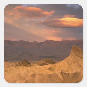 USA, Kalifornien, Death Valley National Park. 2 Fyrkantigt Klistermärke
