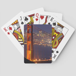 USA, Kalifornien. Golden Gate-bron nattetid Kortlek