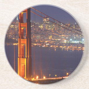 USA, Kalifornien. Golden Gate-bron nattetid Underlägg