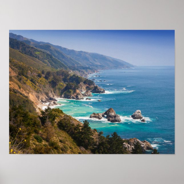 USA, Kalifornien. Kalifornien Kusten, Big Sur Poster (Framsidan)