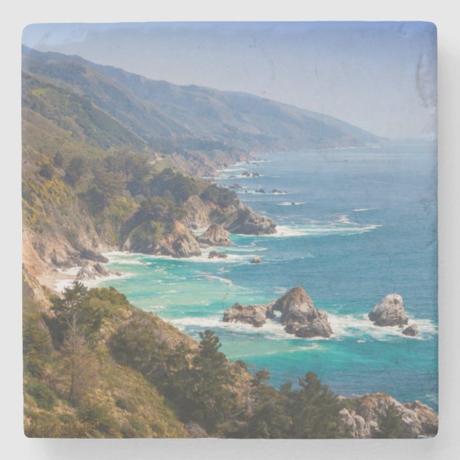 USA, Kalifornien. Kalifornien Kusten, Big Sur Stenunderlägg (Framsidan)