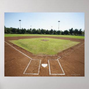 USA, Kalifornien, Ladera Ranch, baseball diamond Poster