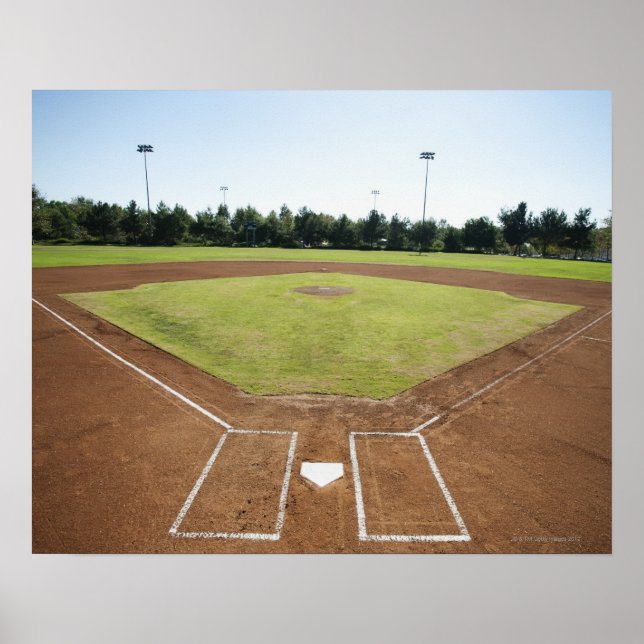 USA, Kalifornien, Ladera Ranch, baseball diamond Poster (Framsidan)
