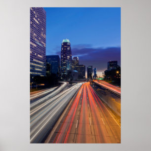 USA, Kalifornien, Los Angeles, 110 Freeway Poster