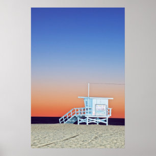 USA, Kalifornien, Los Angeles, Santa Monica Beach Poster