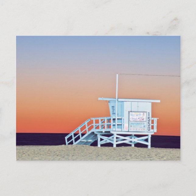 USA, Kalifornien, Los Angeles, Santa Monica Beach Vykort (Framsida)