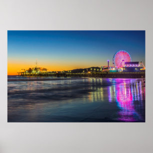 USA, Kalifornien, Los Angeles, Santa Monica Pier Poster