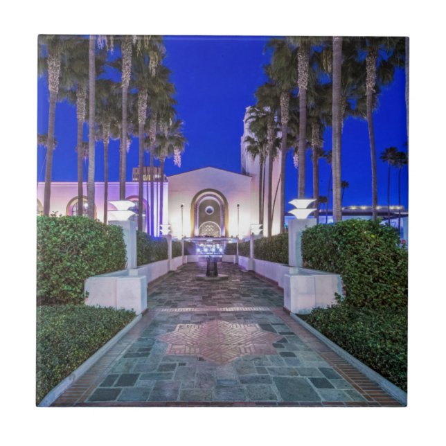 USA, Kalifornien, Los Angeles, Union Station Kakelplatta (Framsidan)