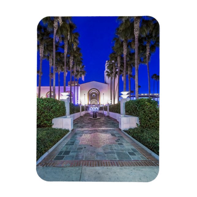 USA, Kalifornien, Los Angeles, Union Station Magnet (Vertikal)