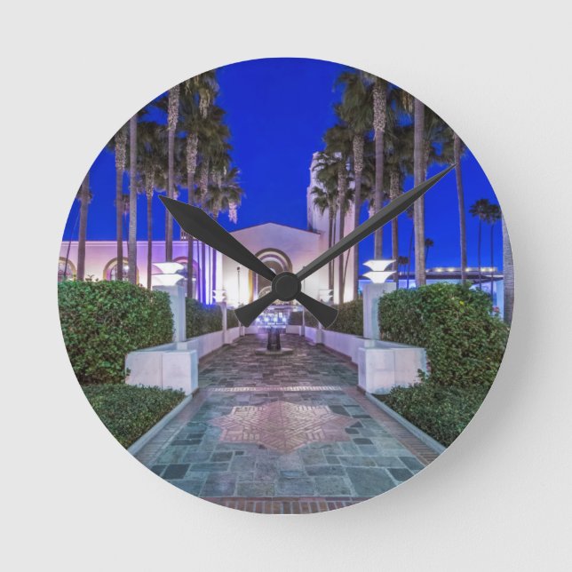 USA, Kalifornien, Los Angeles, Union Station Rund Klocka (Framsida)