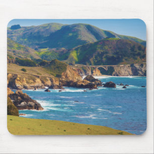 USA, Kalifornien. Panorama över Big Sur med Bixby Musmatta