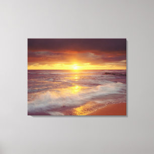 USA, Kalifornien, San Diego. Sunset Cliffs strand Canvastryck
