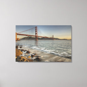 USA, Kalifornien, San Francisco. Ett naturskönt p Canvastryck