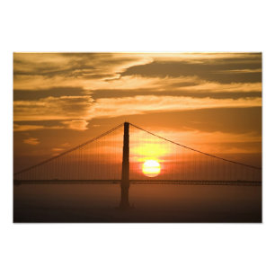USA. Kalifornien. San Francisco. Solnedgång Fototryck