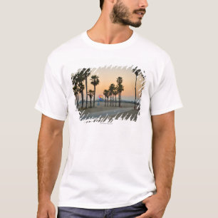 USA Kalifornien, Santa Monica pir på solnedgånge Tee Shirt
