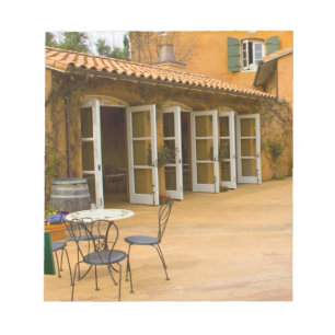 USA, Kalifornien, Sonoma Valley, Patio på Viansa Anteckningsblock