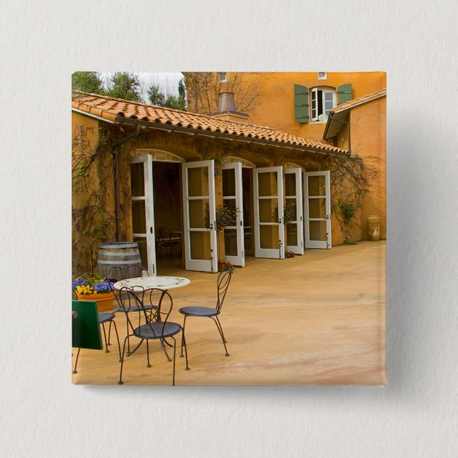 USA, Kalifornien, Sonoma Valley, Patio vid Viansa Knapp (Framsida)