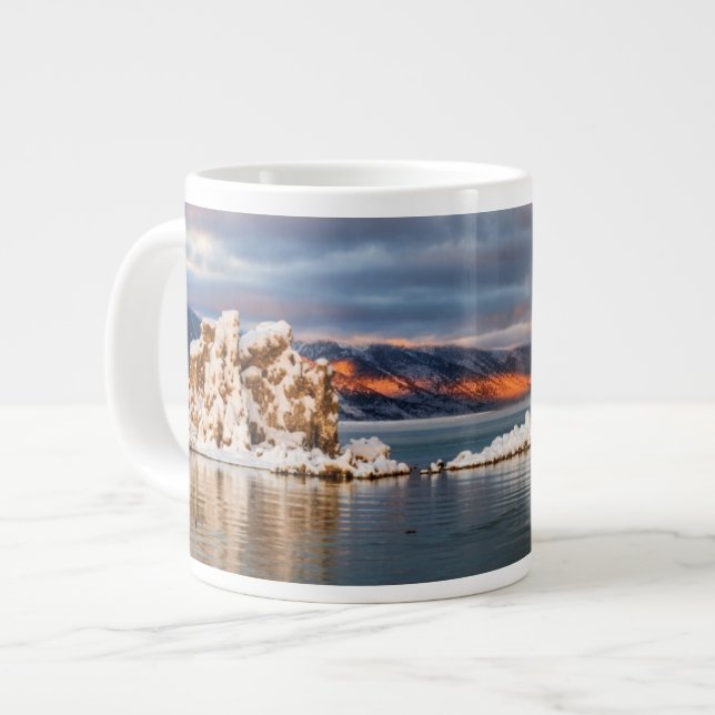 USA, Kalifornien, Sunrise at Mono Sjö Jumbo Mugg (Framsida vänster)