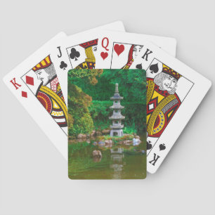 USA, Kalifornien. Utsikt över en damm Casinokort