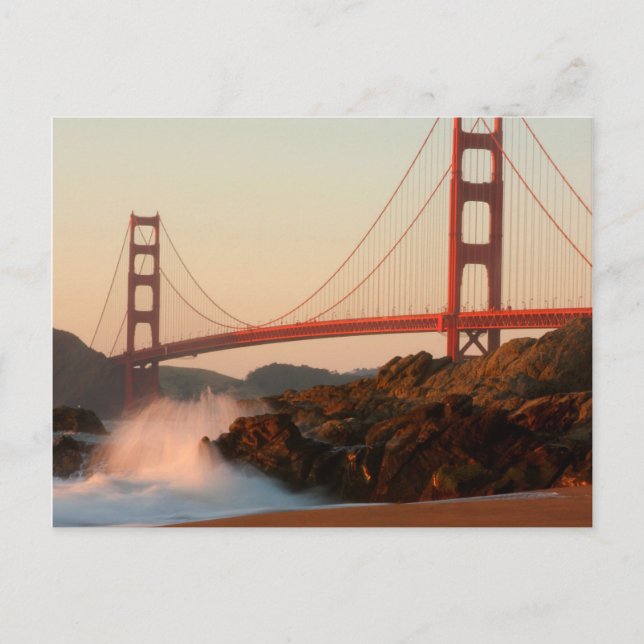 USA, Kalifornien. Utsikt över Golden Gate-bron Vykort (Framsida)