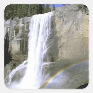 USA, Kalifornien, Yosemite National Park. Vernal Fyrkantigt Klistermärke