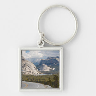 USA, Kalifornien, Yosemite nationalpark Fyrkantig Silverfärgad Nyckelring