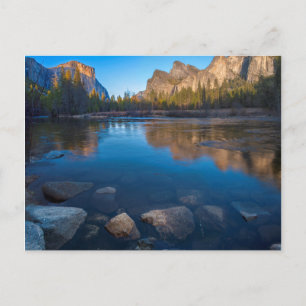 USA, Kalifornien. Yosemite Valley View 2 Vykort