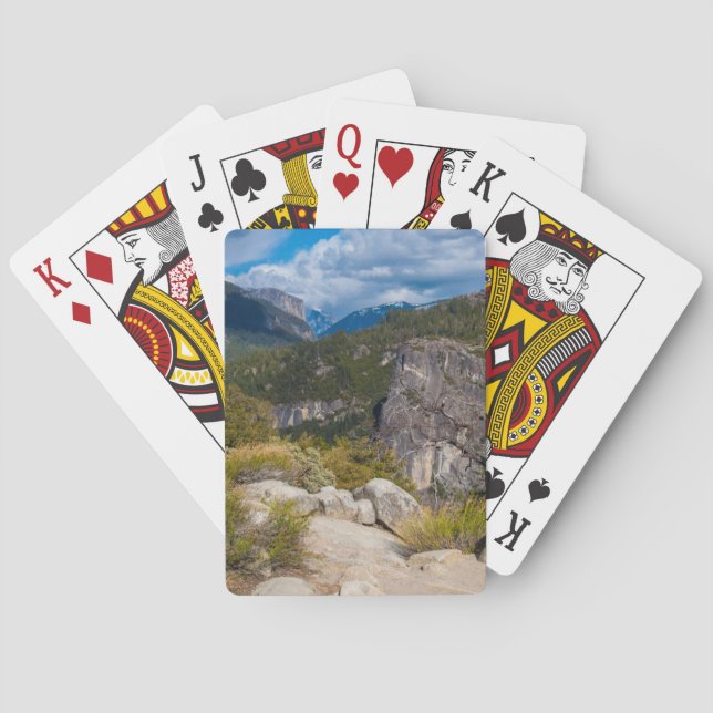 USA, Kalifornien. Yosemite Valley Vista 2 Casinokort (Baksidan)