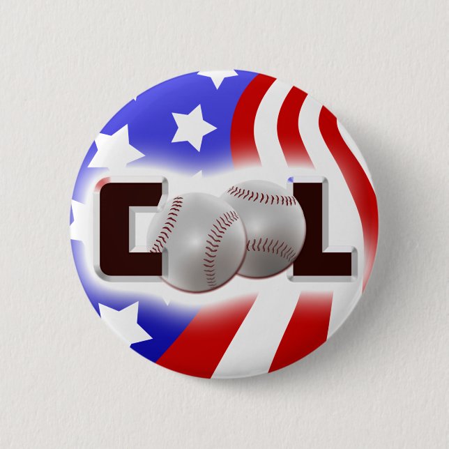 USA kallt baseballsken Knapp (Framsida)