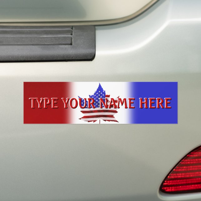 USA Kanada Bumper Sticker US Flagga Canada Sticks Bildekal (På Bil)