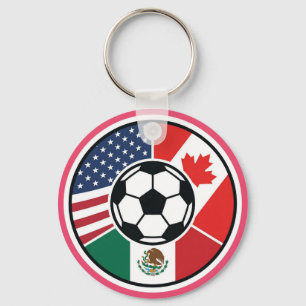 USA Kanada Mexiko 2026 Fotbollsturnering Nyckelrin Nyckelring