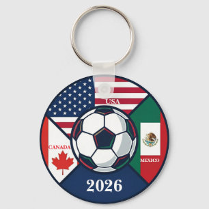 USA Kanada Mexiko Fotboll 2026 Nyckelring