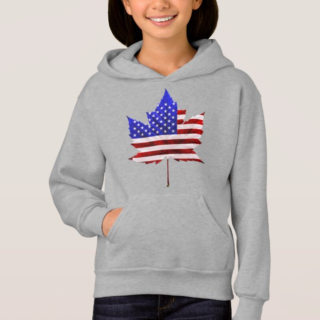 USA Kanada T-Shirts Canada US Barn tröja Hoodies (Framsida)