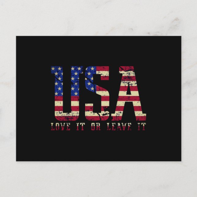 USA Kärlek IT eller Lämna IT Vykort (Framsida)