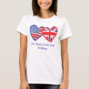 USA Kärlek Kate & William T Shirt