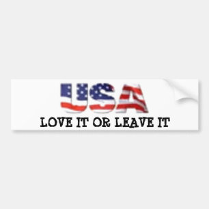 USA kärlek lämnar det eller det Bildekal
