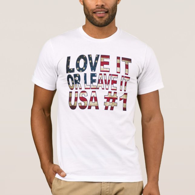 USA kärlek lämnar det eller det! Tröja (Framsida)