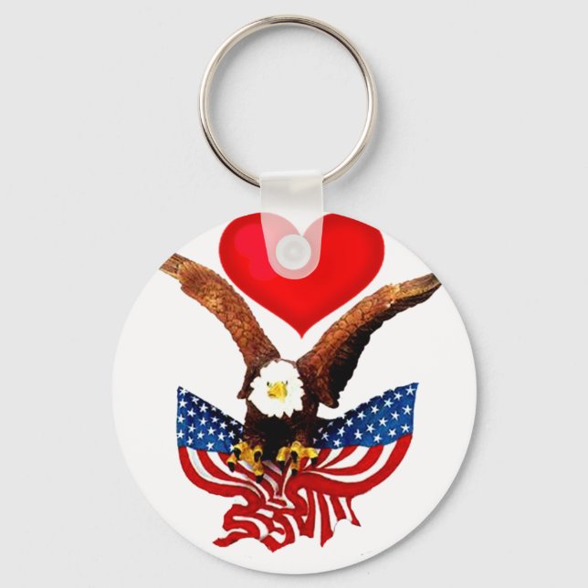 USA Kärlek_ Nyckelring (Framsida)